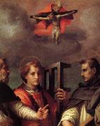 Andrea del Sarto Saint Augustine to reveal the mysteries of the three France oil painting artist